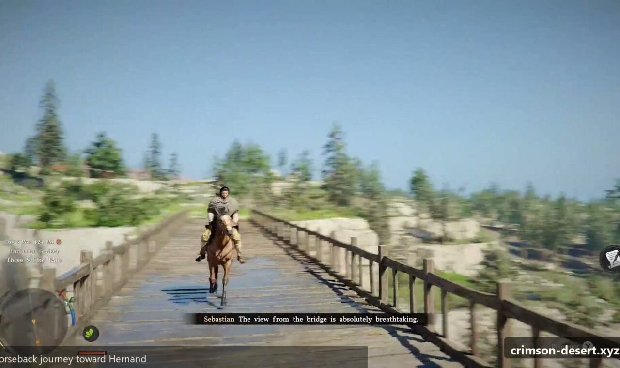 Crimson Desert special mount tracking, ranch routes, animal approach, and registration screenshot for Quest: Special Mount Tracking Route