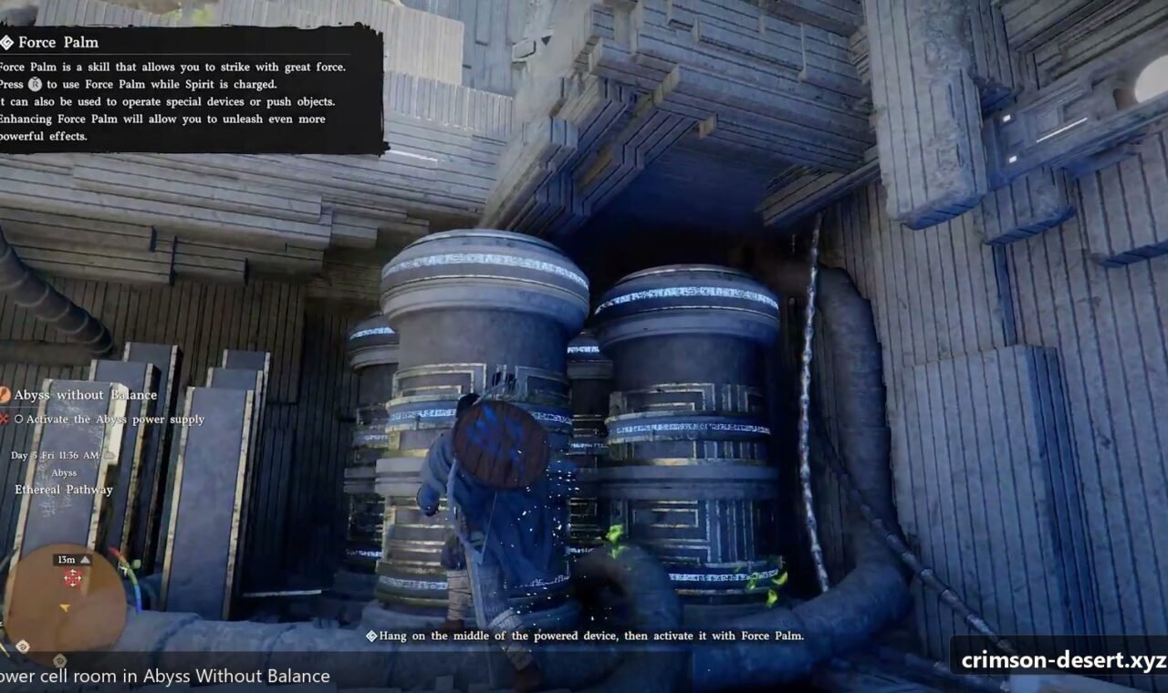 Crimson Desert gameplay screenshot for an English guide on crimson-desert.xyz.