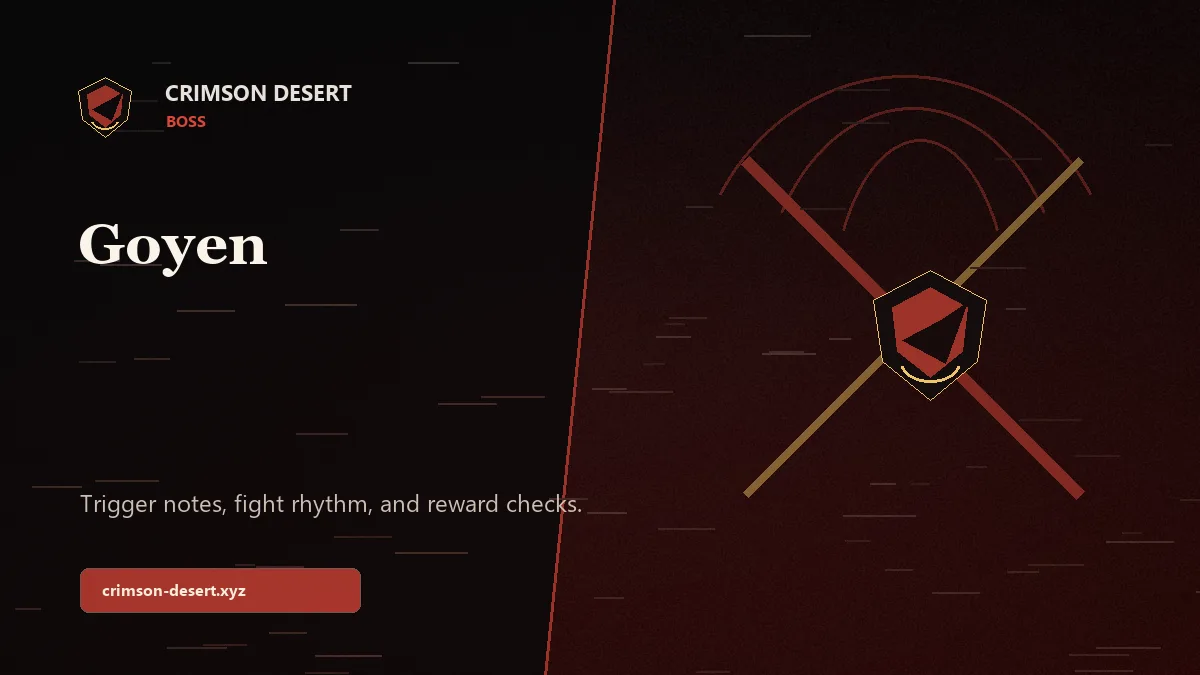 Goyen - Crimson Desert guide cover