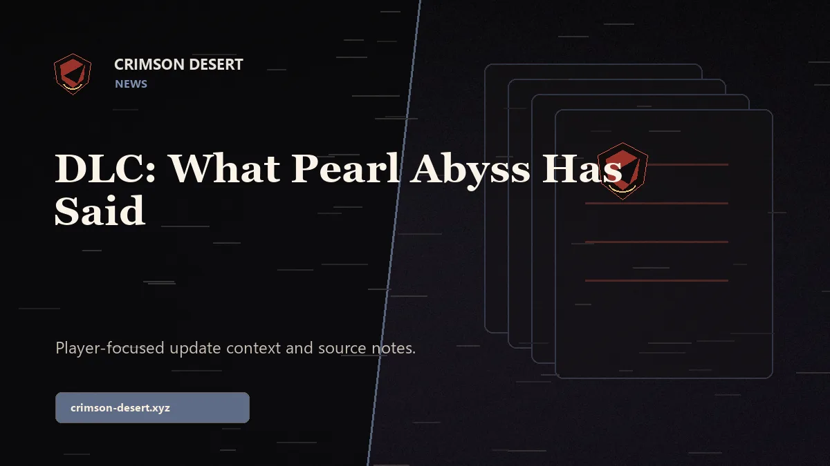 Crimson Desert DLC: What Pearl Abyss Has Said - Crimson Desert guide cover