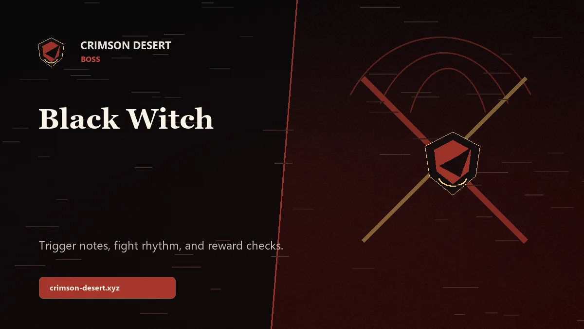 Black Witch - Crimson Desert guide cover