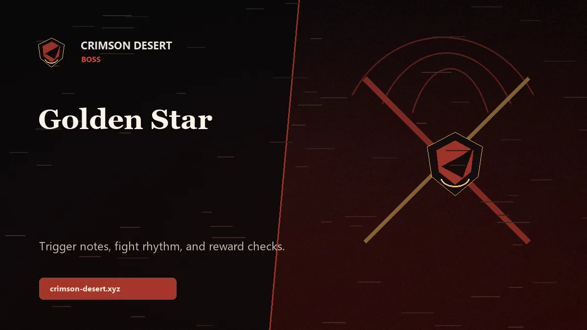 Golden Star - Crimson Desert guide cover