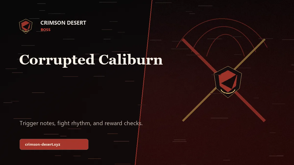 Corrupted Caliburn - Crimson Desert guide cover