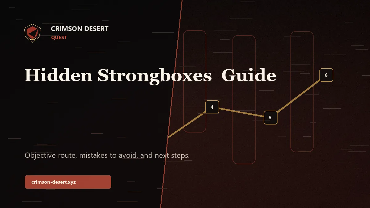 Hidden Strongboxes Crimson Desert Guide - Crimson Desert guide cover