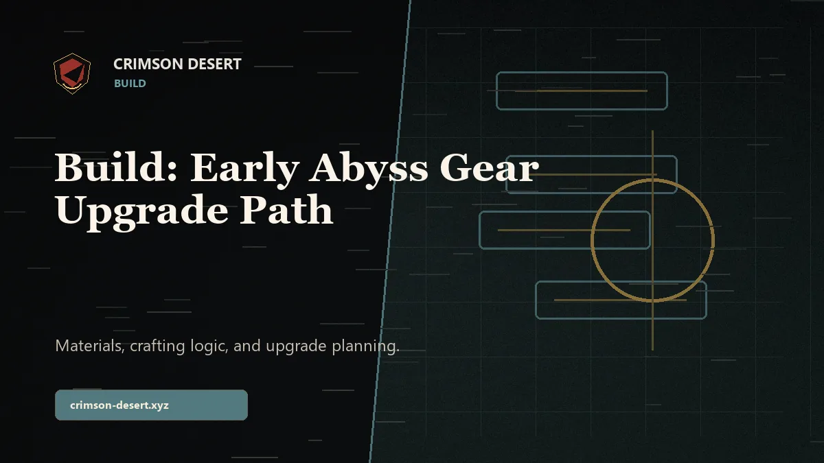 Build: Early Abyss Gear Upgrade Path - Crimson Desert guide cover