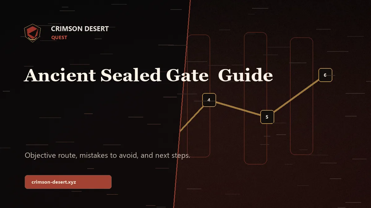 Ancient Sealed Gate Crimson Desert Guide - Crimson Desert guide cover