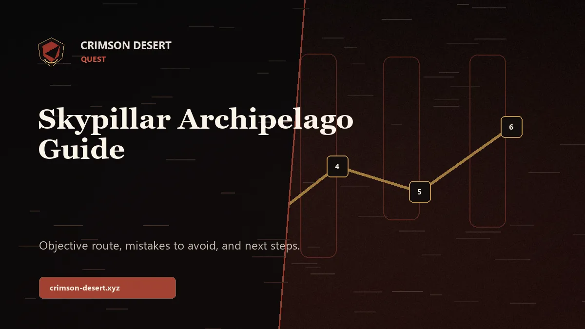 Skypillar Archipelago Crimson Desert Guide - Crimson Desert guide cover