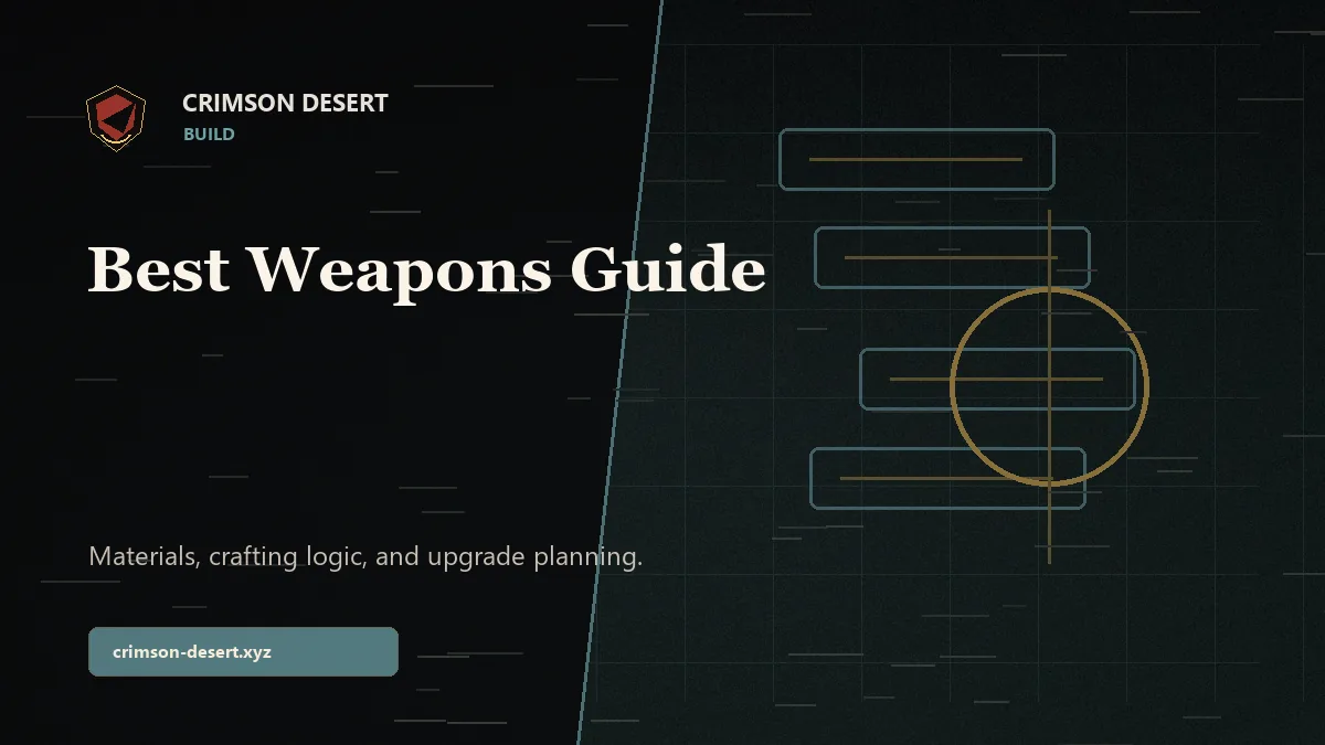 Crimson Desert Best Weapons Guide - Crimson Desert guide cover