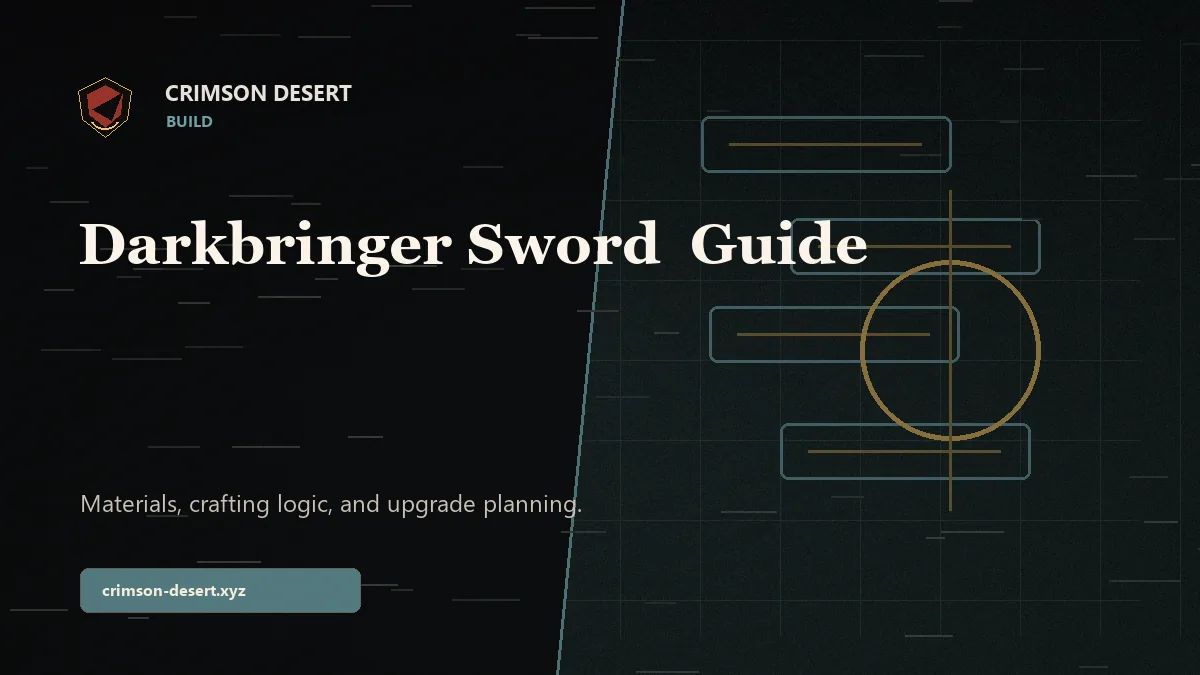 Darkbringer Sword Crimson Desert Guide - Crimson Desert guide cover