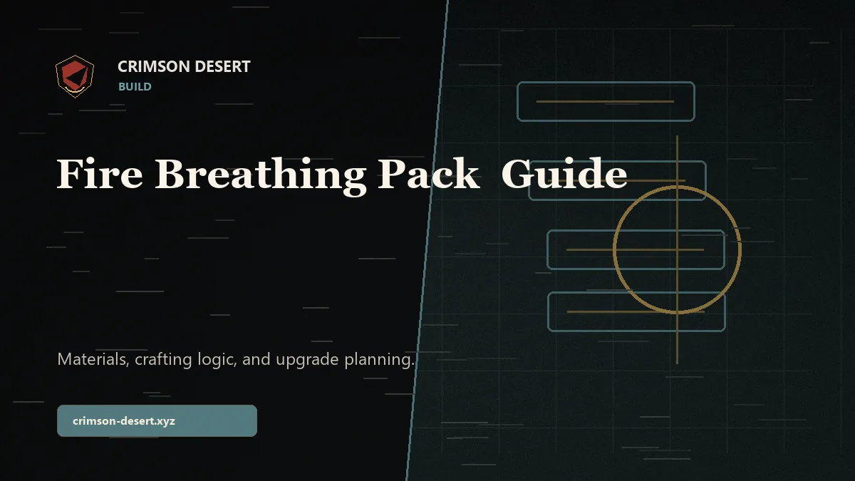 Fire Breathing Pack Crimson Desert Guide - Crimson Desert guide cover