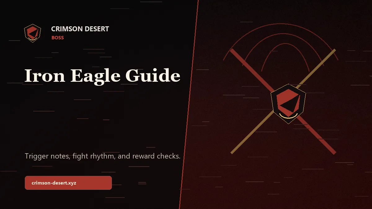 Crimson Desert Iron Eagle Guide - Crimson Desert guide cover