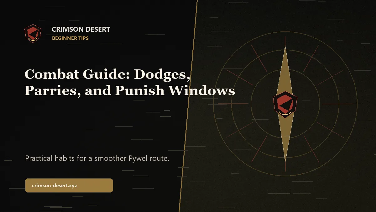 Crimson Desert Combat Guide: Dodges, Parries, and Punish Windows - Crimson Desert guide cover