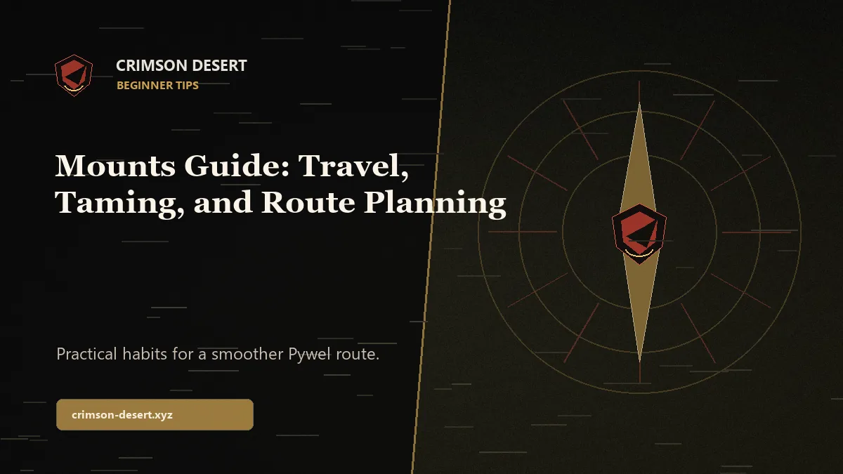 Crimson Desert Mounts Guide: Travel, Taming, and Route Planning - Crimson Desert guide cover