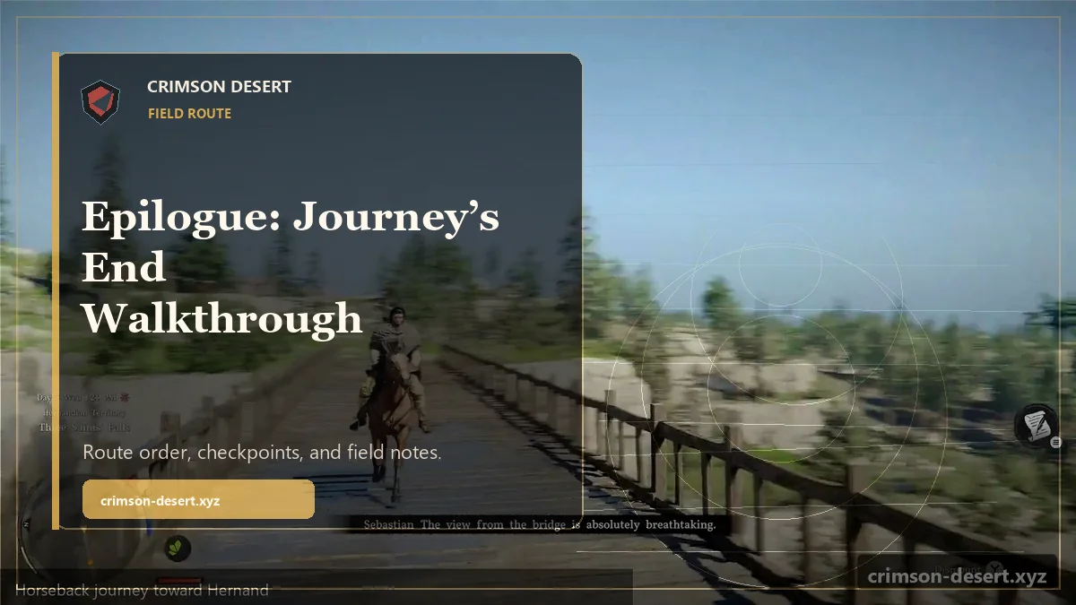 Epilogue: Journey’s End Walkthrough - polished Crimson Desert guide cover