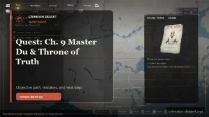 Quest: Ch. 9 Master Du & Throne of Truth
