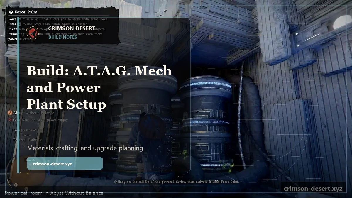 Build: A.T.A.G. Mech and Power Plant Setup - polished Crimson Desert guide cover