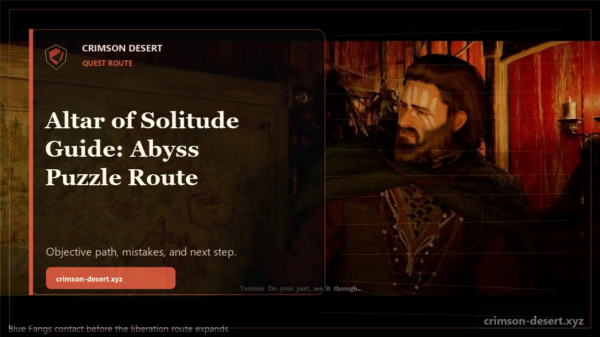 Altar of Solitude Crimson Desert Guide: Abyss Puzzle Route - polished Crimson Desert guide cover