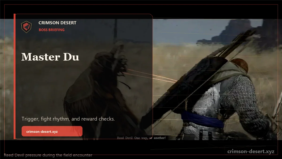 Master Du - polished Crimson Desert guide cover