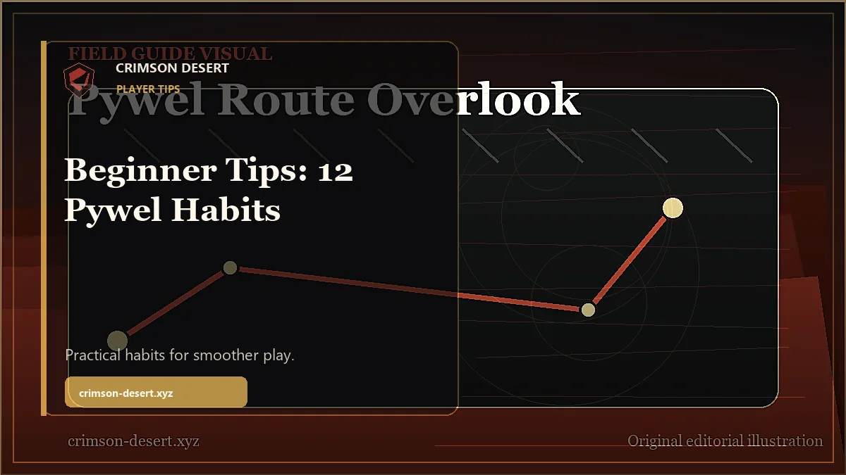 Crimson Desert Beginner Tips: 12 Pywel Habits - polished Crimson Desert guide cover