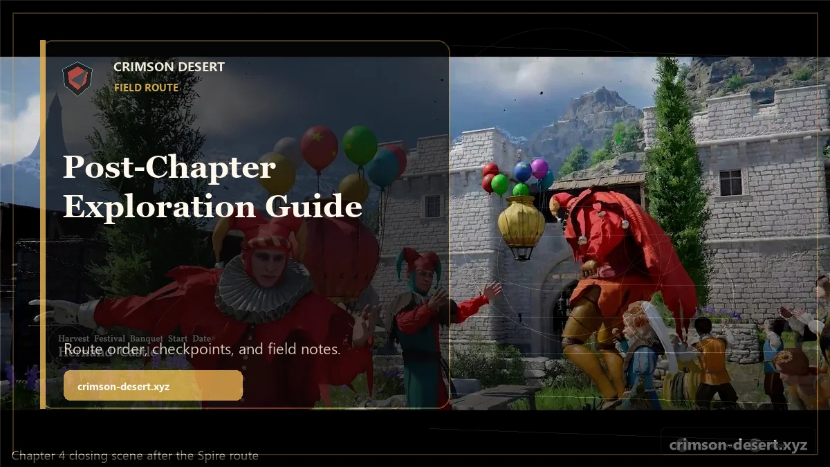 Crimson Desert Post-Chapter Exploration Guide - polished Crimson Desert guide cover