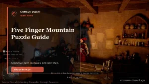Crimson Desert Five Finger Mountain Puzzle Guide