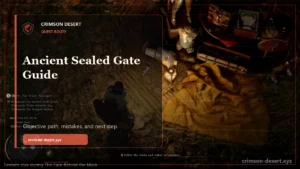 Ancient Sealed Gate Crimson Desert Guide - polished Crimson Desert guide cover