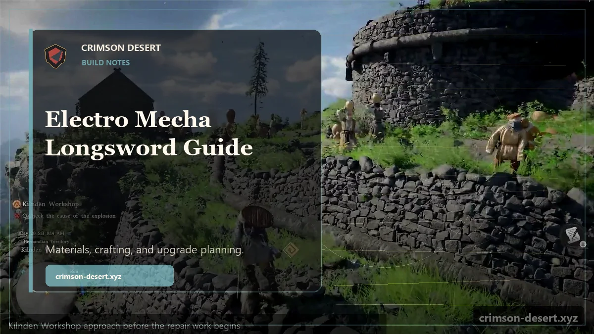 Electro Mecha Longsword Crimson Desert Guide - polished Crimson Desert guide cover