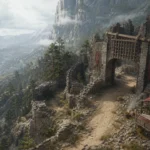 Illustrative reopened Hoenmark ruins gate and safe route