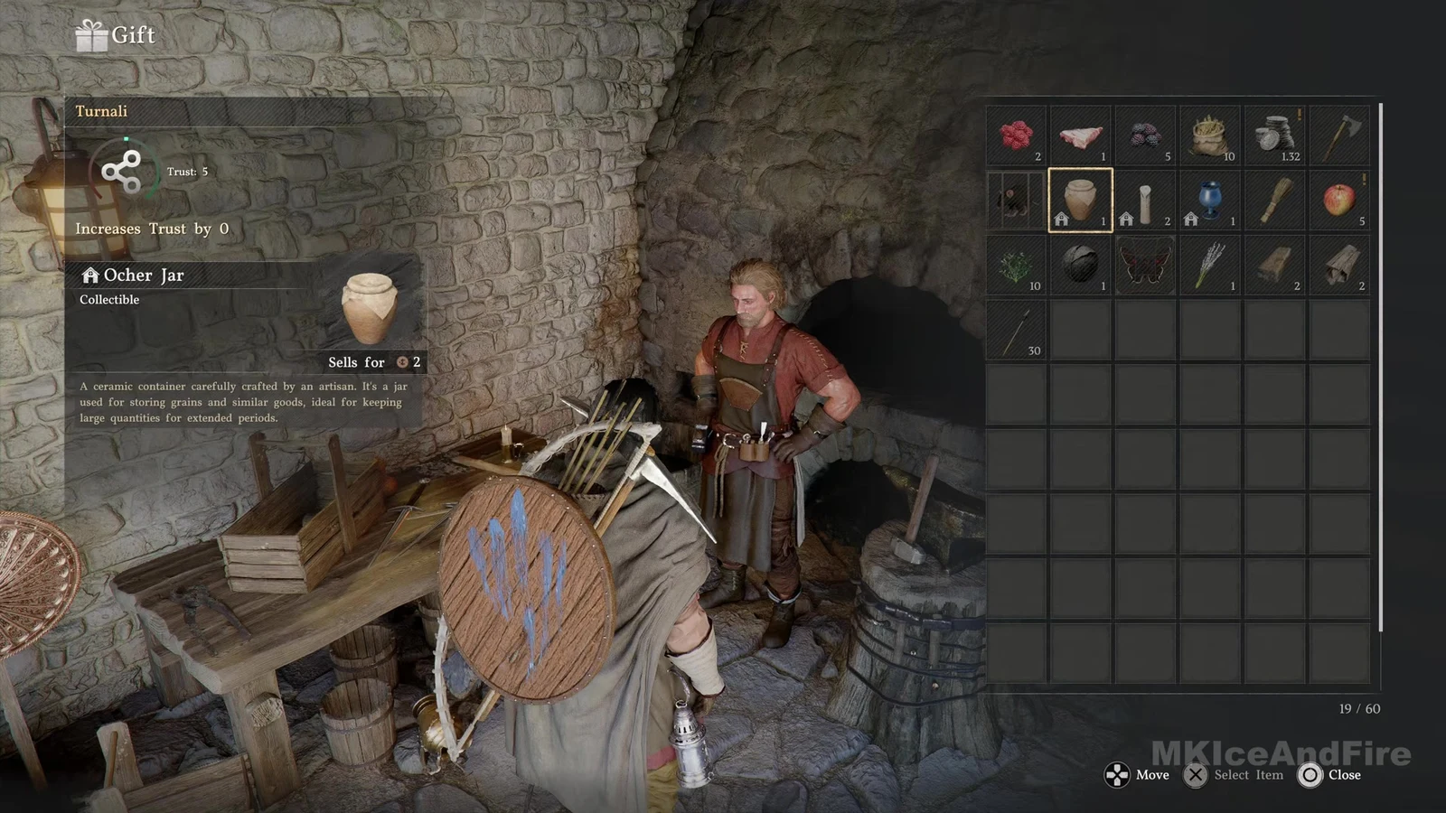 Crimson Desert Blacksmith Turnali forge and player crafting matrix