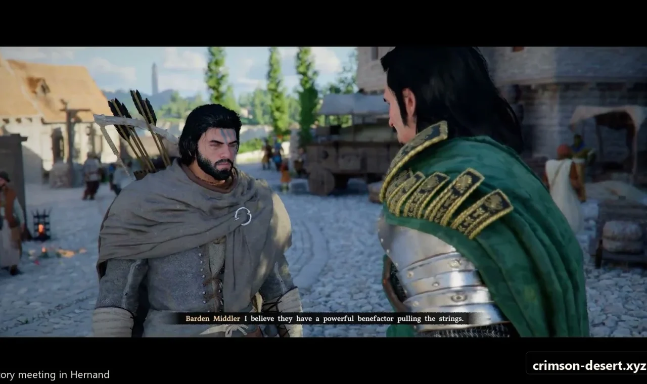 Crimson Desert in-game screenshot illustrating Shakatu Meeting (Step 2)