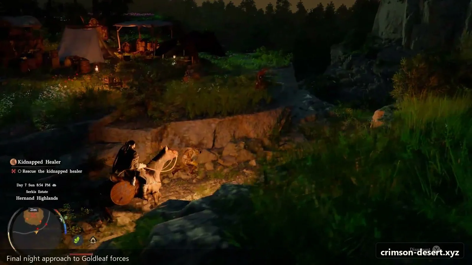 Crimson Desert in-game screenshot illustrating Final Camp (Step 3)