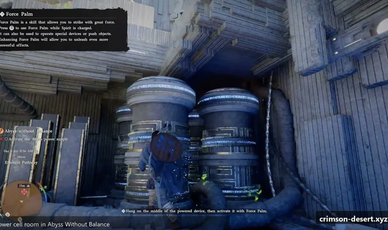 Crimson Desert in-game screenshot illustrating Power Cell (Step 4)