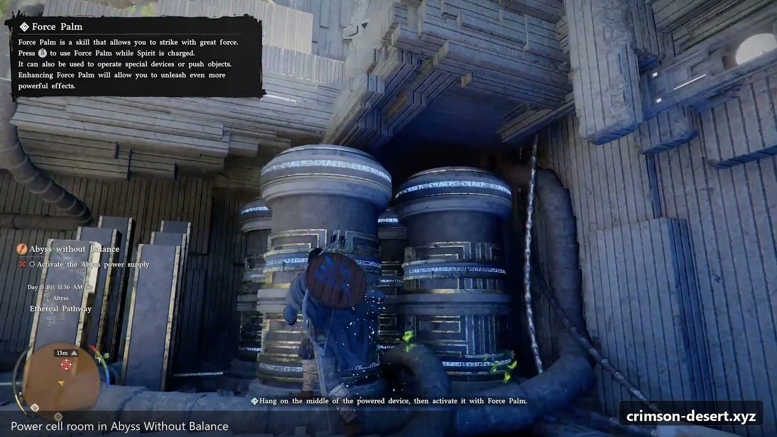 Crimson Desert in-game screenshot illustrating Power Cell (Step 4)