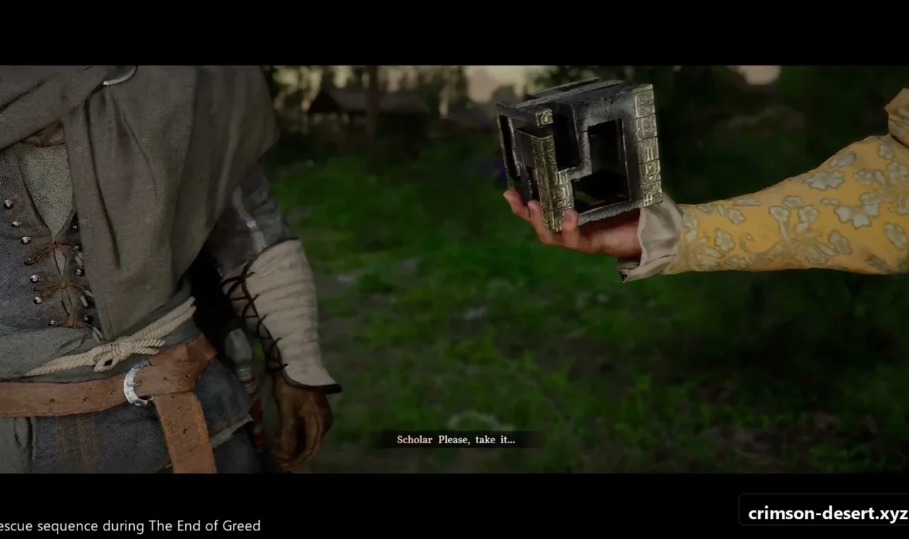 Crimson Desert in-game screenshot illustrating House Rescue (Step 2)