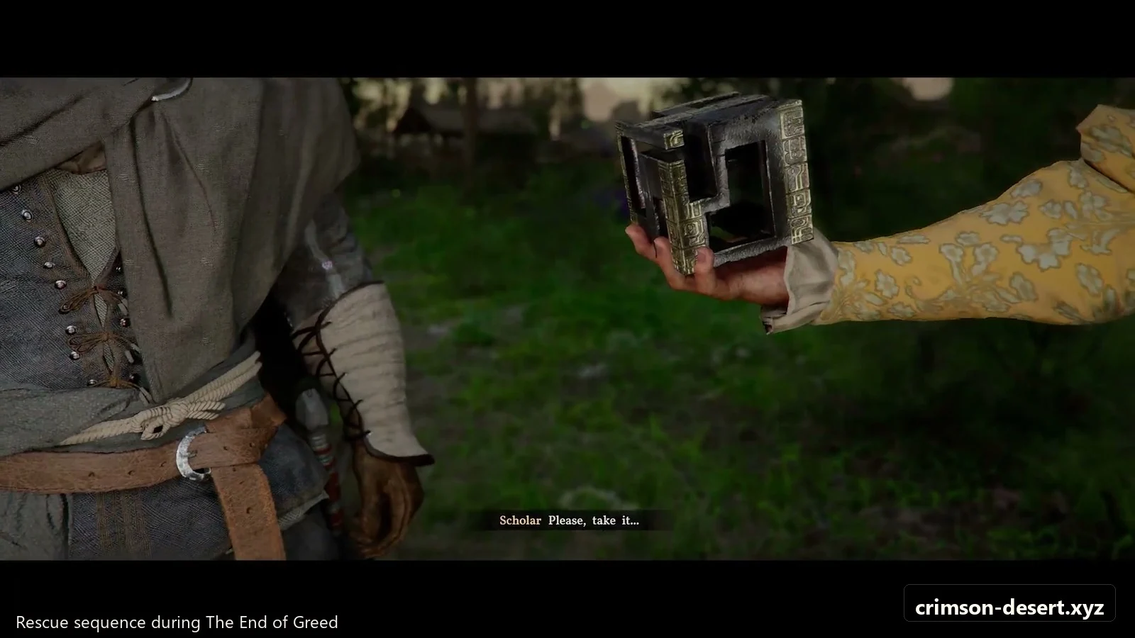 Crimson Desert in-game screenshot illustrating House Rescue (Step 2)