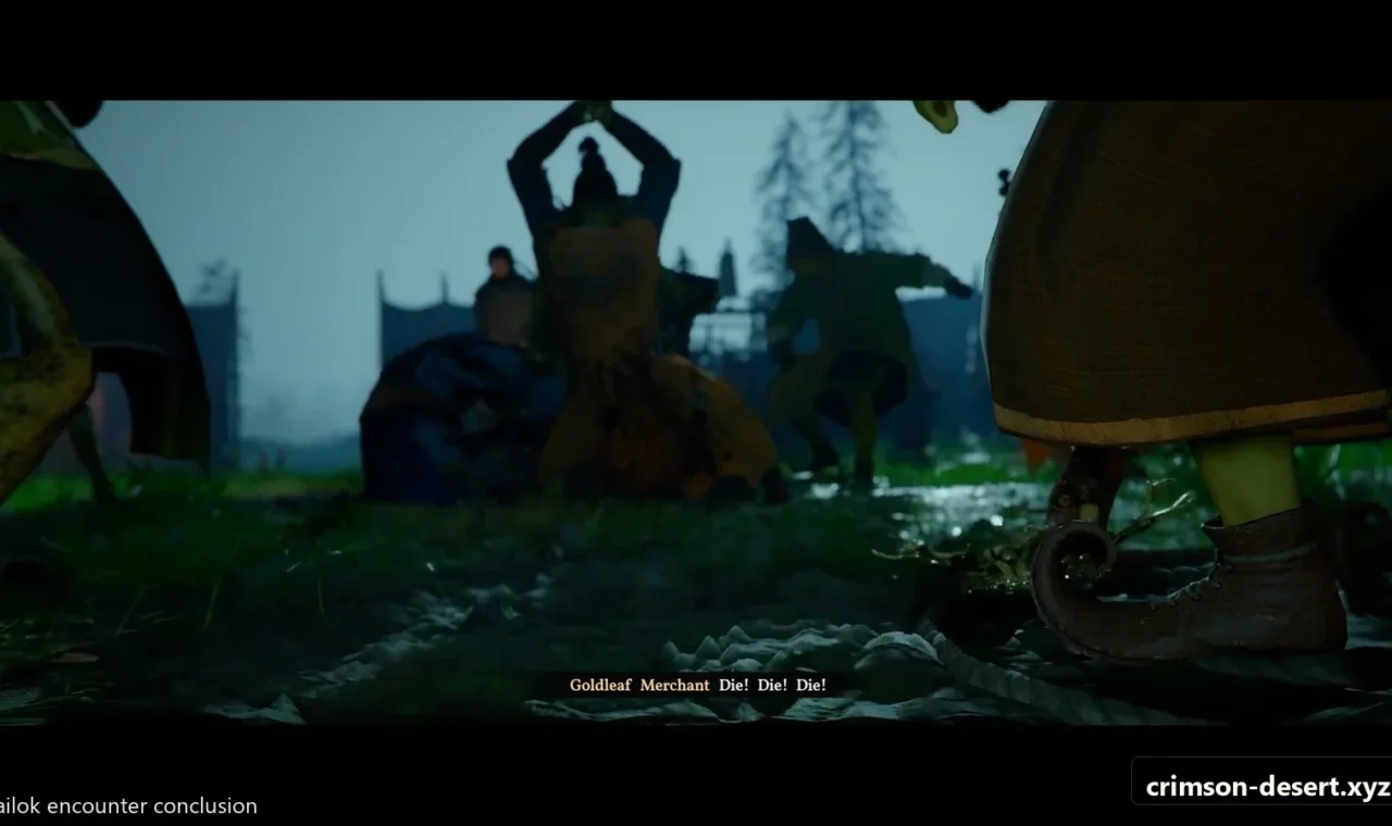 Crimson Desert in-game screenshot illustrating Kailok Ending (Step 3)