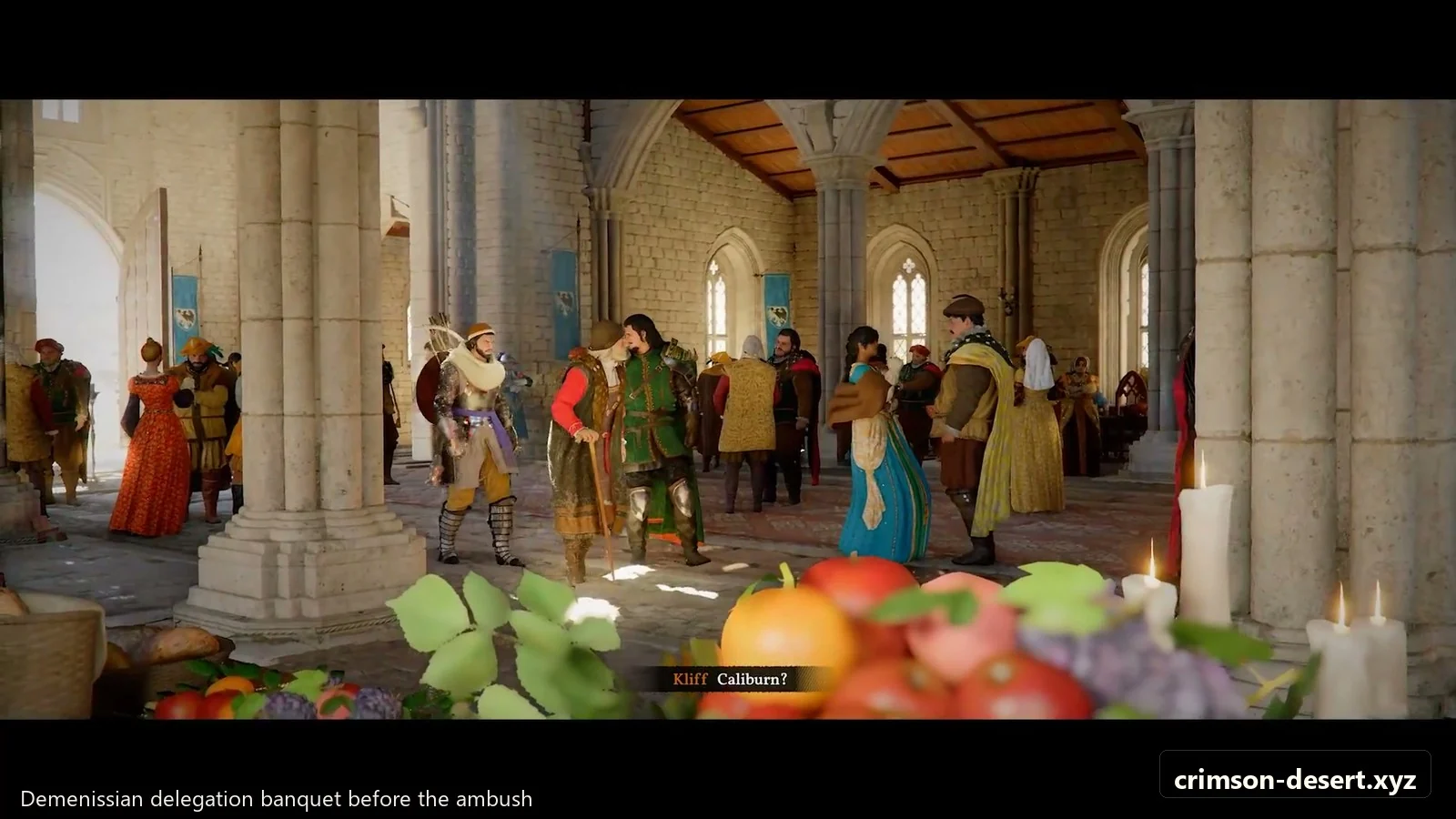 Crimson Desert in-game screenshot illustrating Demenissian Banquet (Step 2)