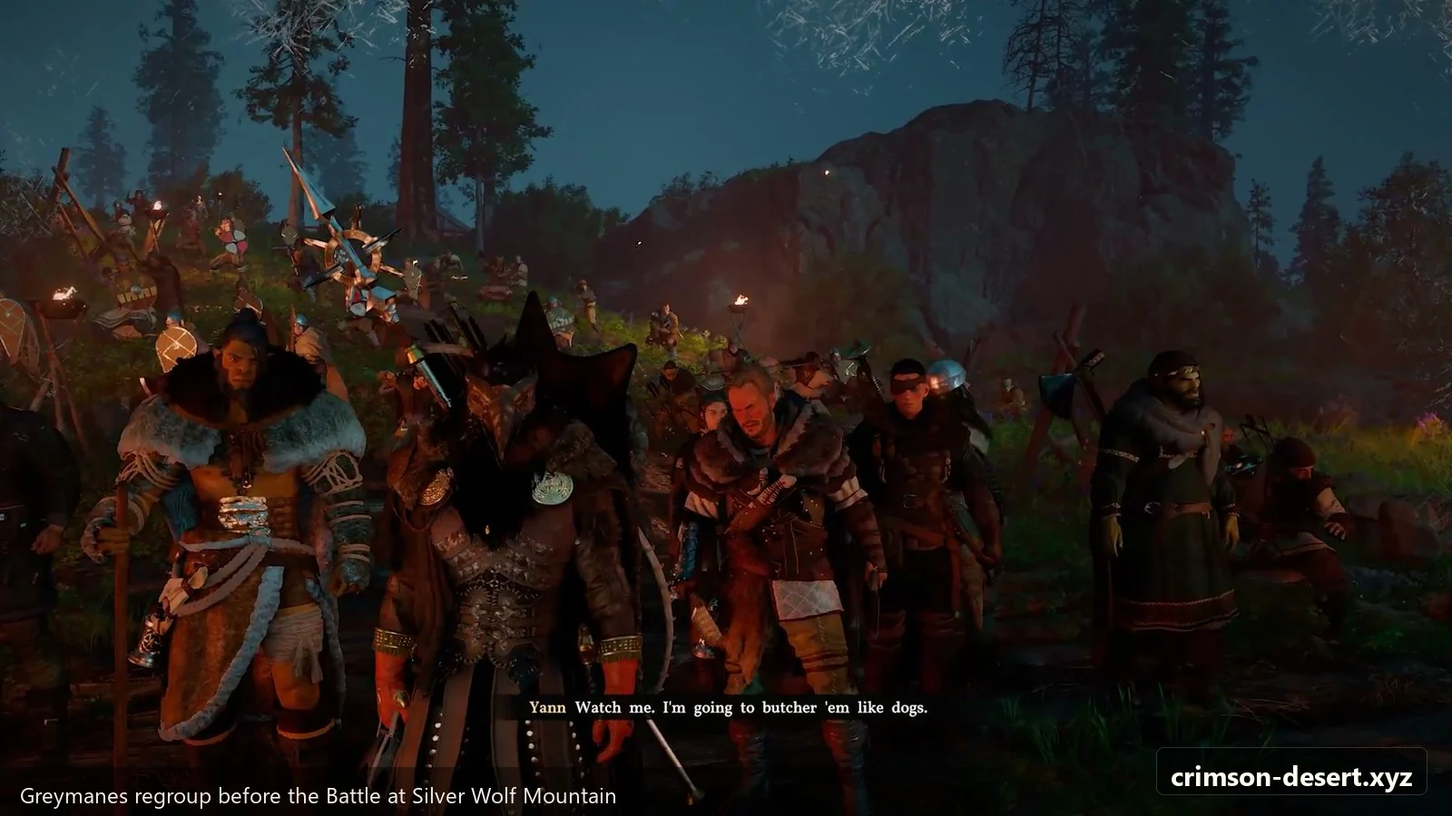 Crimson Desert in-game screenshot illustrating Silver Wolf Regroup (Step 5)