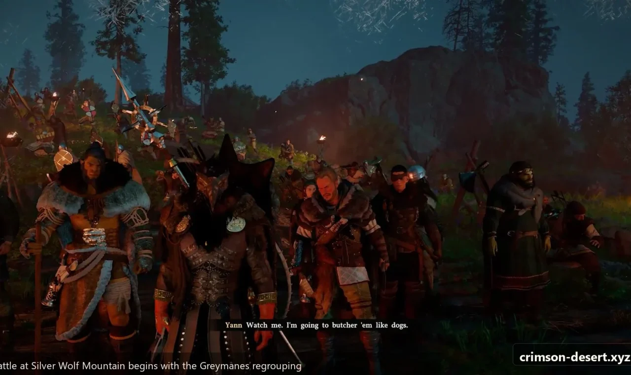 Crimson Desert in-game screenshot illustrating Battle Regroup (Step 1)