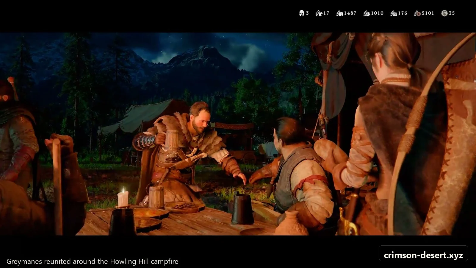 Crimson Desert in-game screenshot illustrating Greymanes Reunited (Step 5)