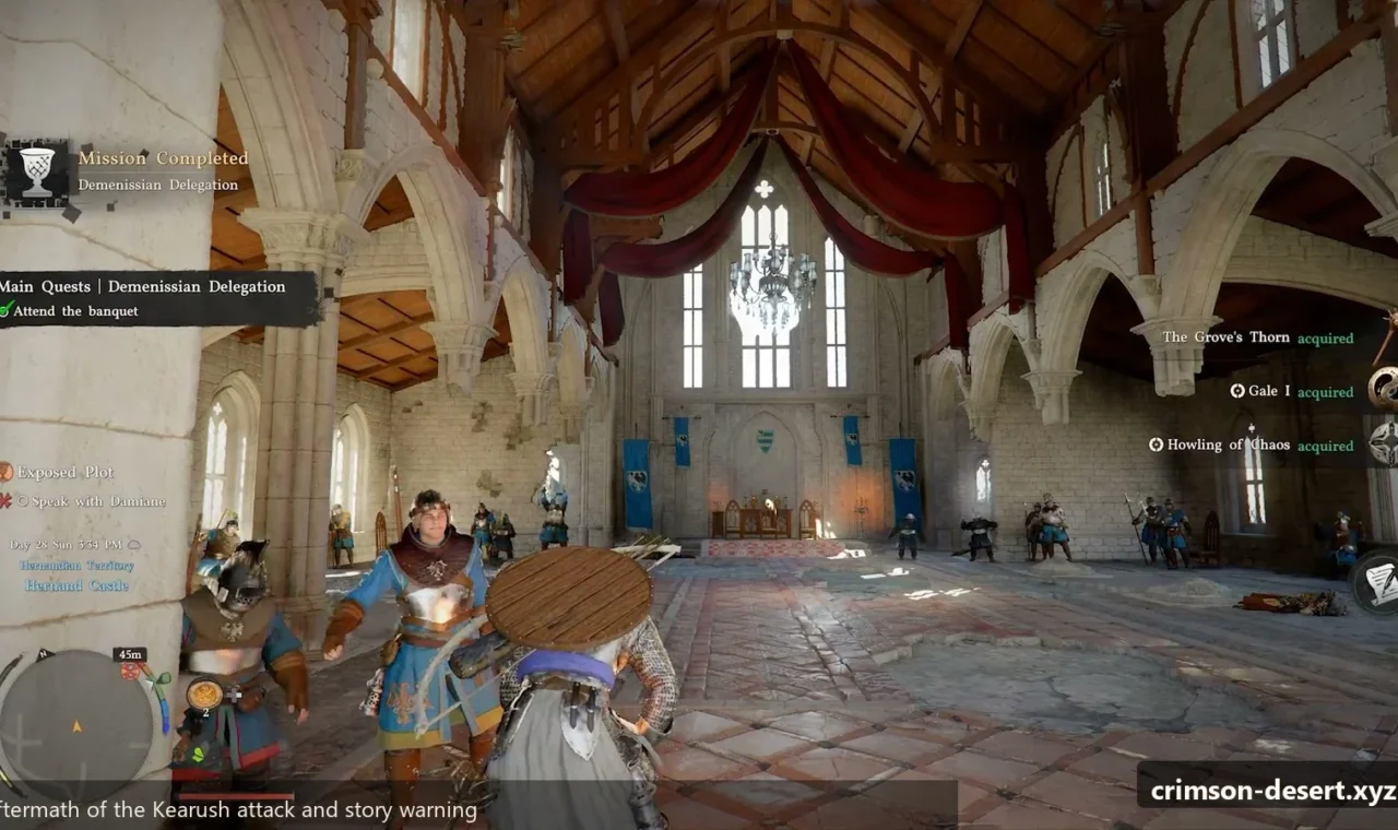 Crimson Desert in-game screenshot illustrating After The Fight (Step 5)