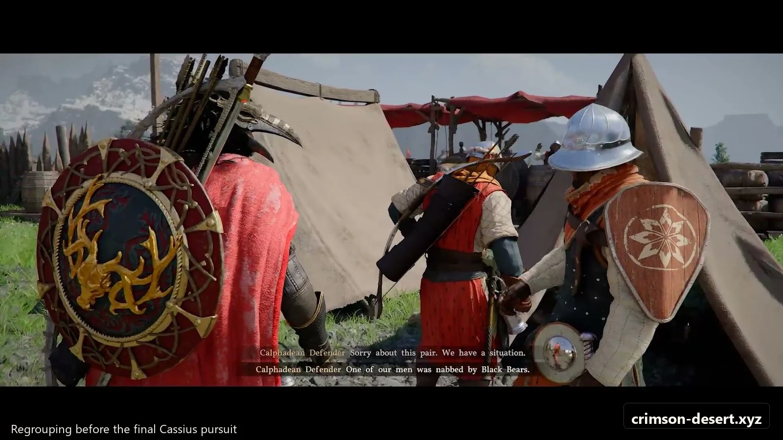 Crimson Desert in-game screenshot illustrating Before Cassius (Step 1)