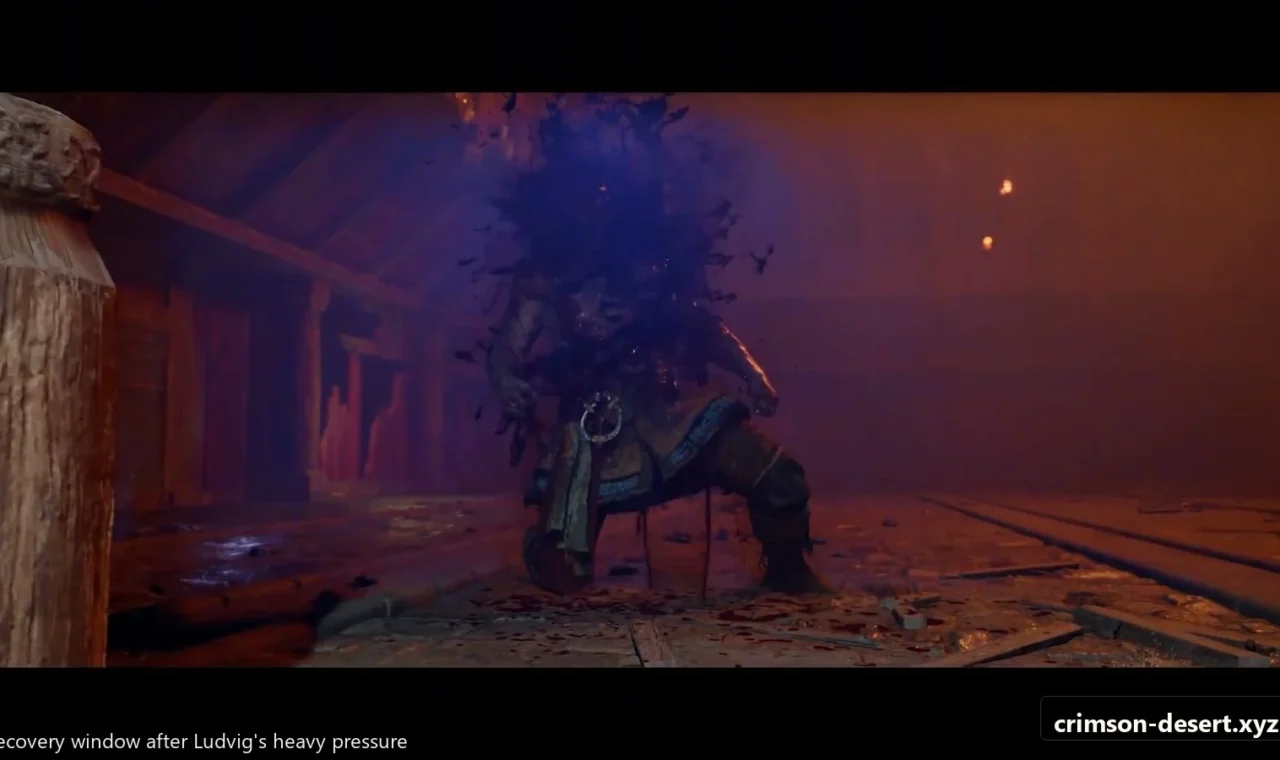 Crimson Desert in-game screenshot illustrating Ludvig Recovery Window (Step 4)